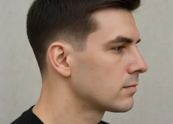 Low Taper Fade for Straight Hair