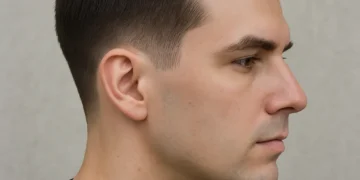 Low Taper Fade for Straight Hair
