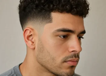 Mid Taper Fade Curly Hairstyles for Men