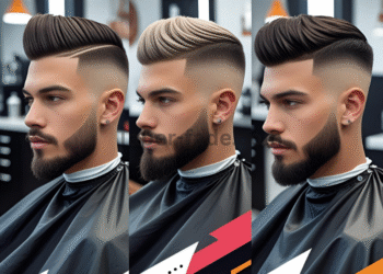 mid high v fade haircut