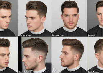 Short haircuts for oval faces male