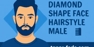 diamond face shape hairstyle men